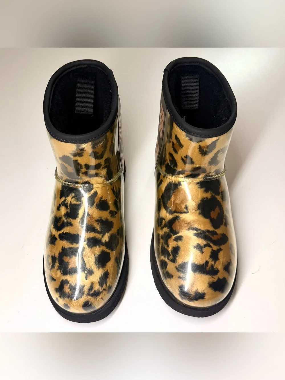 UGG Women's Classic Clear Mini Waterproof Animal Print Boots Size- 8